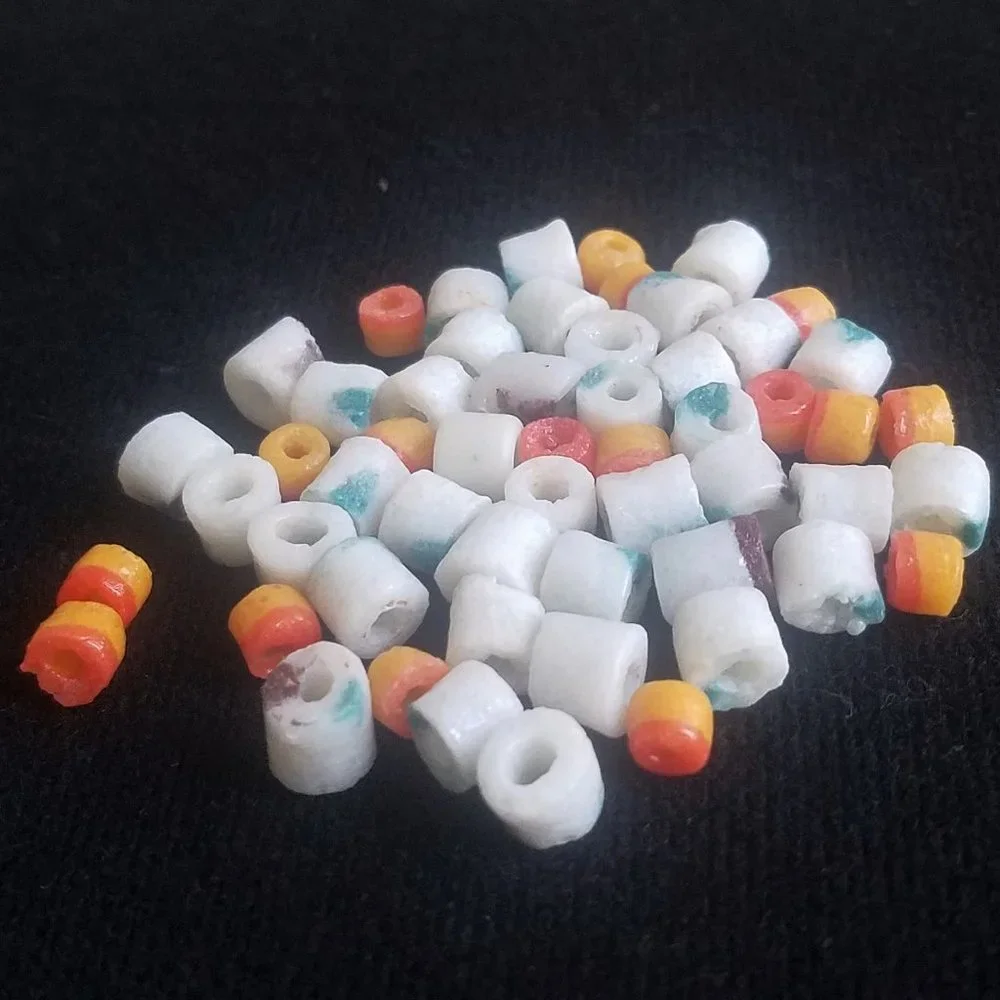 50 African KROBO BEADS multicolor NEW vintage bundle lot DIY art Africa